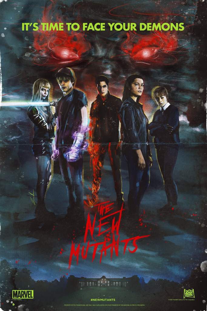 Retro Poster The New Mutants Cover Disney Marvel Cinematic Doctrine