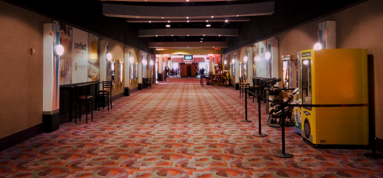 Empty Movie Theater during Covid-19 Coronavirus pandemic Christian Podcast Cinematic Doctrine CINDOC