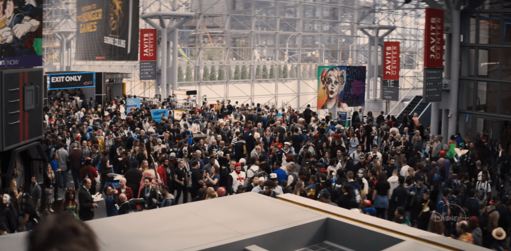 Marvel 616 convention hall with Birds of Prey in Disney Plus series on Christian Podcast Cinematic Doctrine