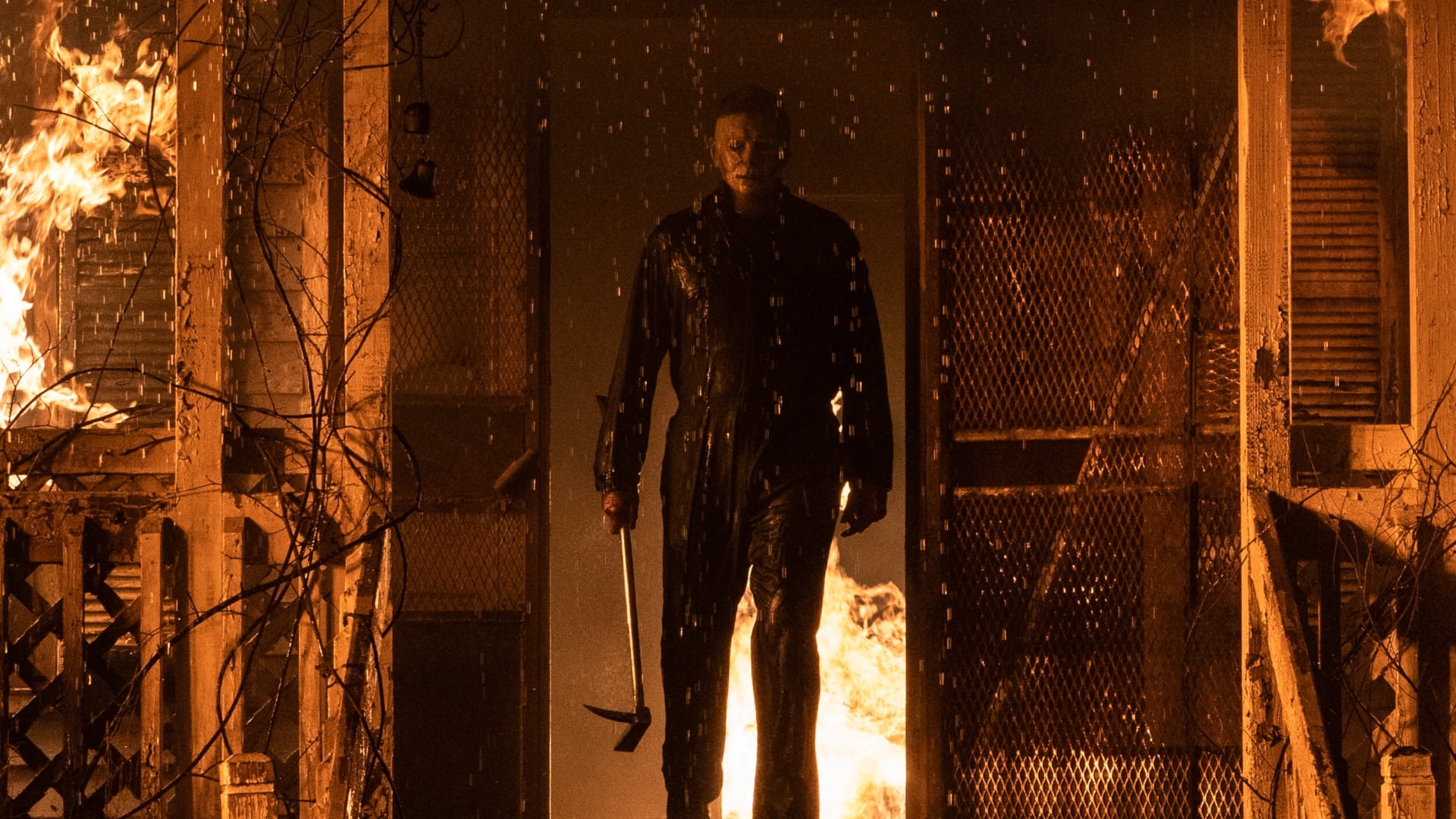 Michael Myers Fire Background House
