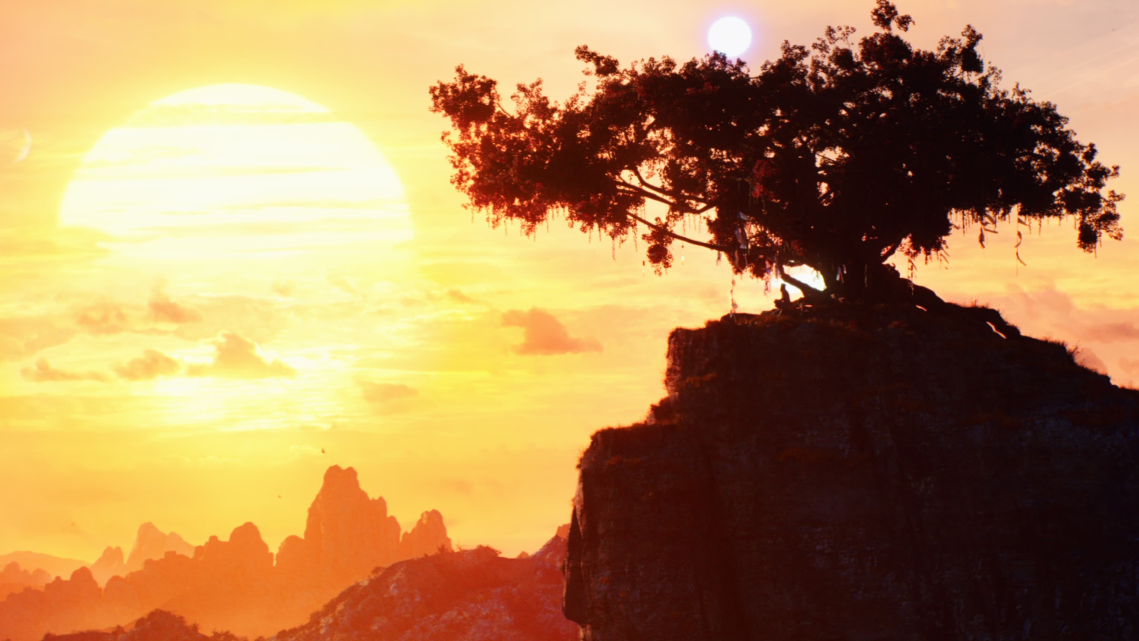 Thor Meditating Sunset