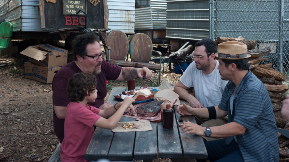 Jon Favreau, John Leguizamo, and Emjay Anthony in Chef