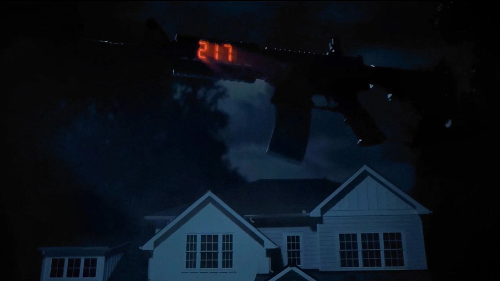floating rifle in weapons movie